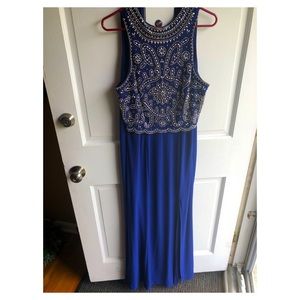 Royal blue dress